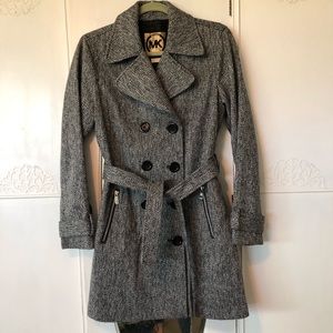 Michael Kors Wool blend Trench Coat sz M